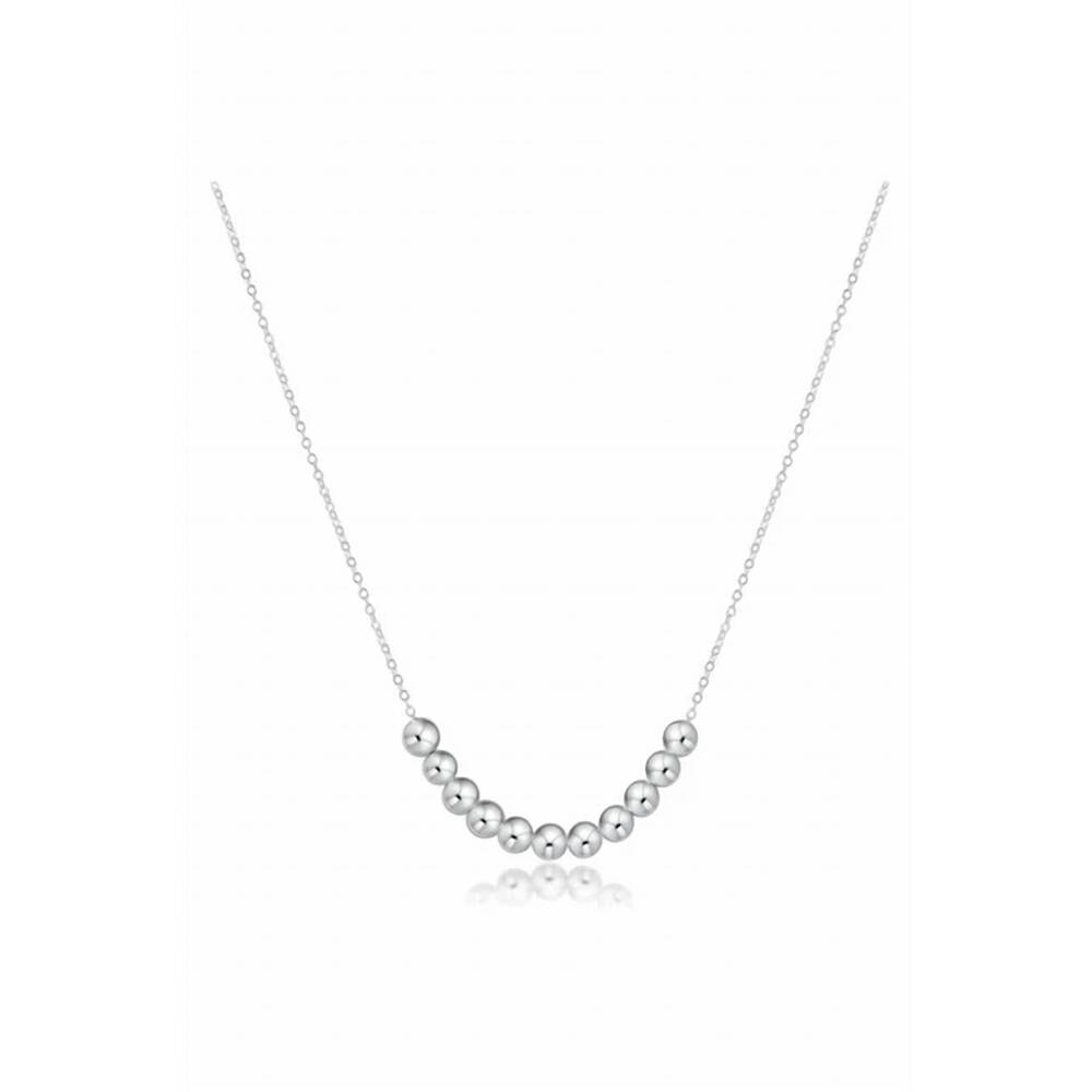 NEW ENEWTON beaded bliss sterling necklace in silver